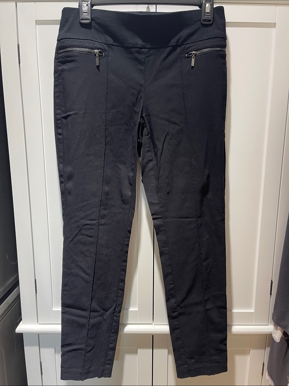 Style & Co. Black Slim Stretch Zip-Pocket Pants